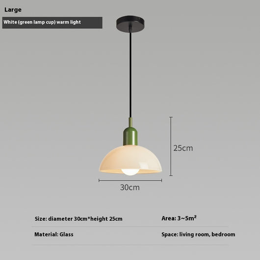 Lámpara Colgante Bauhaus Retro de Cristal para Restaurante - Image 8