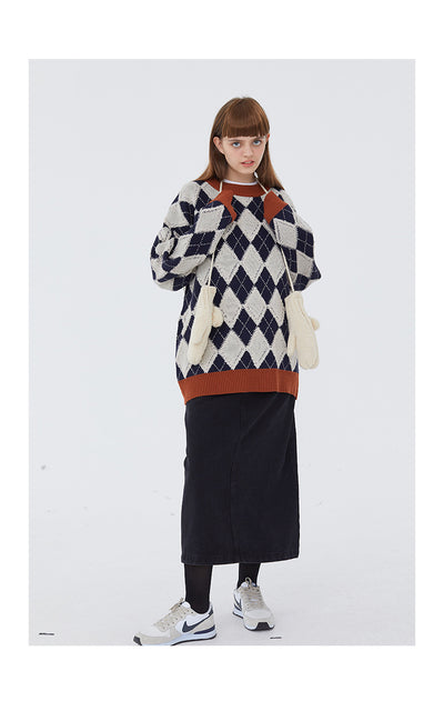 Suéter de Punto Británico para Mujer - Tendencia de Pareja - Image 13