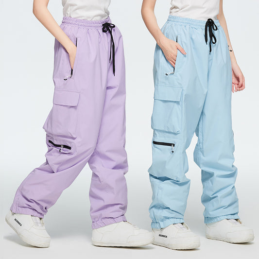 Pantalones de Esquí Térmicos Impermeables y Cortavientos