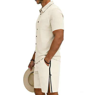 Conjunto de Dos Piezas: Camisa Manga Corta y Shorts con Cordón - Image 19