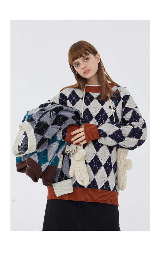 Suéter de Punto Británico para Mujer - Tendencia de Pareja - Image 14