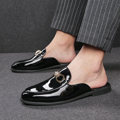 Pantuflas de Cuero para Hombre sin Talón - Cómodas y Fáciles de Poner - Image 2