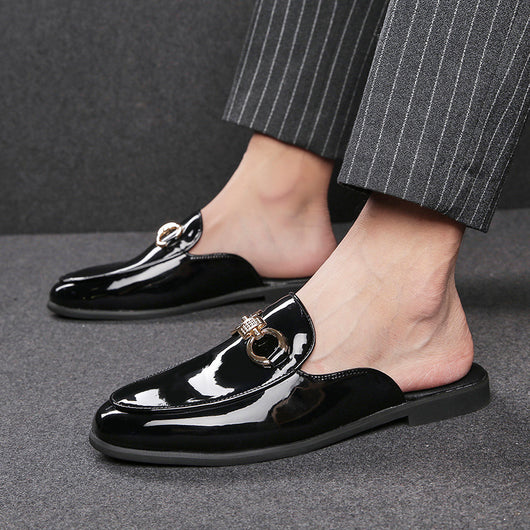 Pantuflas de Cuero para Hombre sin Talón - Cómodas y Fáciles de Poner - Image 2