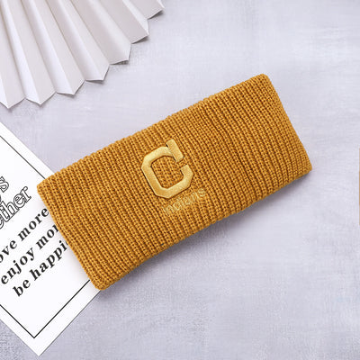 Banda para Cabello Tejida con Letra C Retro Net Red Estilo Minimalista - Image 16