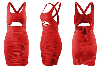 Vestido Plisado con Cordones para Mujer - Diseño Elegante y Seductor - Image 23