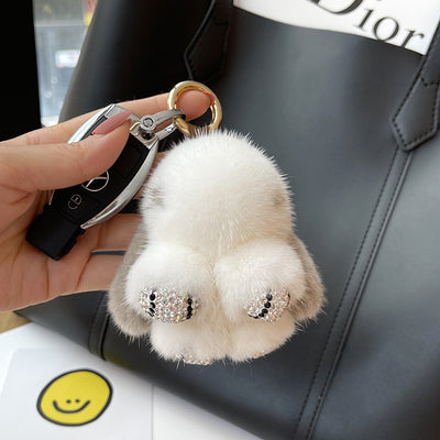 Llavero Colgante Conejo Peluche Mink Red Viral - Image 18