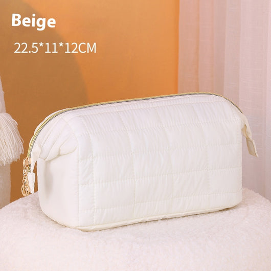 Bolsa de Cosméticos Portátil de Gran Capacidad con Asa - Image 11