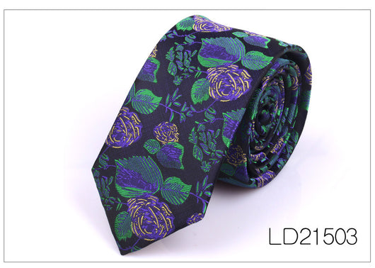 Corbata Casual Moderna con Estampado Floral - Ancho 6cm - Image 4