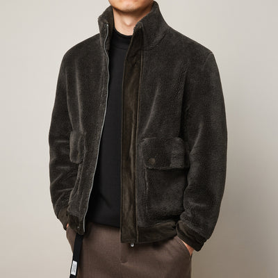 Chaqueta de Invierno para Hombre con Cuello de Pie - Abrigo Cálido Grueso Estilo Casual - Image 6