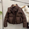 Chaqueta Acolchada Suelta con Capucha para Mujer