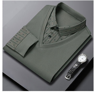 Suéter Falsa Doble Capa para Hombre - Prenda Base Versátil - Image 13