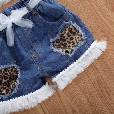 Conjunto de Ropa para Niñas 1-6 Años: Blusa sin Mangas y Shorts - Image 3