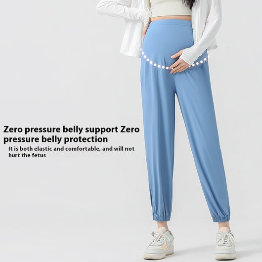 Pantalones Deportivos de Maternidad Talla Grande con Protección Solar Ice Silk