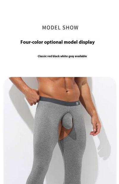 Pantalones Térmicos Ajustados Modal para Hombre - Diseño Abierto Otoño Invierno - Image 21