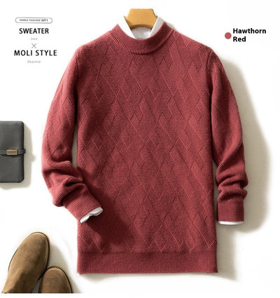 Suéter de Cuello Redondo en Cashmere Premium para Hombre - Image 19