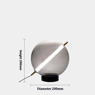 Lámpara de Mesita Minimalista en Vidrio para Dormitorio - Image 3