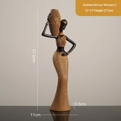 Pieza de Arte Africano Retro en Madera Maciza - Decoración del Hogar - Image 6