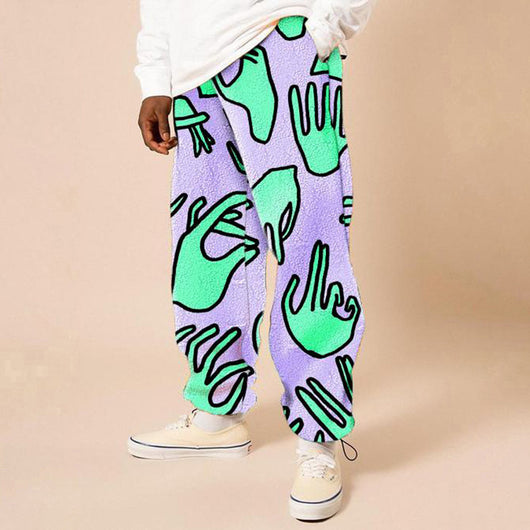 Pantalones Sueltos Estampados Cintura Media para Hombre - Colección Otoño - Image 16