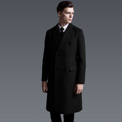 Abrigo Largo de Cashmere Doble Botonadura - Talla Grande - Image 9