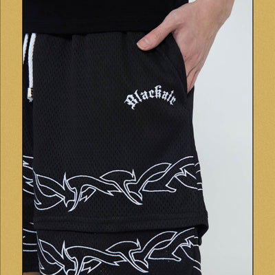 Shorts Hip Hop de Dos Piezas Desmontables para Hombre - Image 17