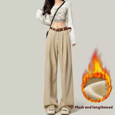Pantalones Rectos de Tiro Alto para Mujeres Petite - Image 9