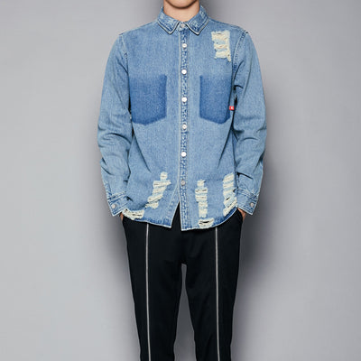 Camisa Vaquera de Manga Larga para Hombre - Image 7