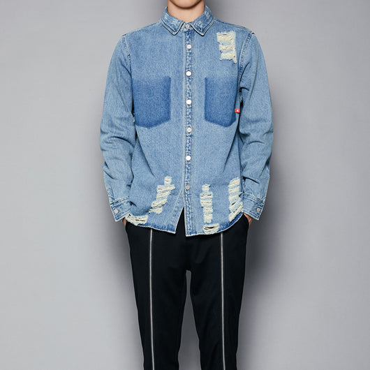 Camisa Vaquera de Manga Larga para Hombre - Image 7