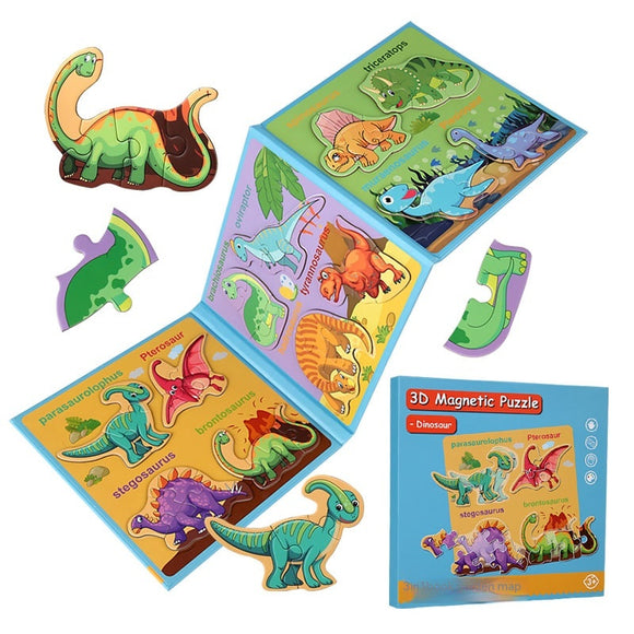 Puzzle Magnético 3D de Libros Plegables Avanzado para Niños