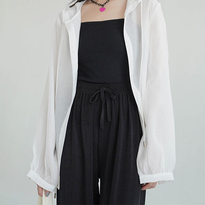 Blusa Casual con Capucha y Protección Solar para Mujer - Image 15