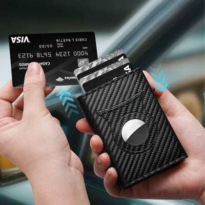 Billetera Minimalista Trifold en Microfibra para Hombre - Image 7