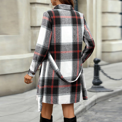 Vestido Camisero Línea A Midi con Cinturón Integrado - Image 2
