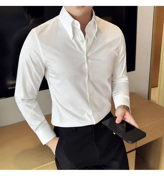 Camisa Manga Larga Talla Grande sin Planchado - Comodidad Profesional - Image 14