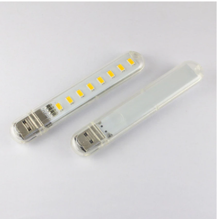 Kit de 8 Luces LED USB Portátiles - Iluminación Camping y Exterior