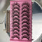 10 Pares L Escalera Rosa