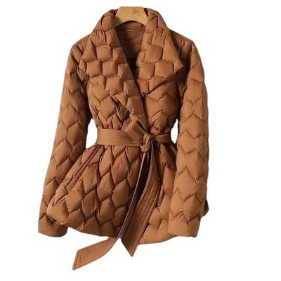 Chaqueta Acolchada Ligera con Plumón - Diseño Ondulado Invierno - Image 3