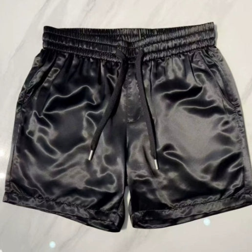 Shorts Casuales de Verano para Hombre - Cintura Elástica y Cordón Ajustable