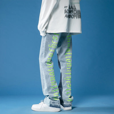 Pantalones Casuales Hombre con Estampado de Letras - Comodidad Versátil - Image 6