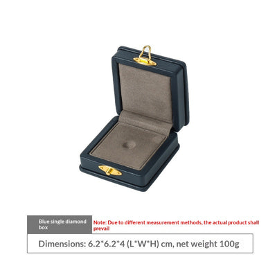 Anillo de Diamante Verde Esmeralda en Cuero Genuino con Caja de Presentación - Image 10