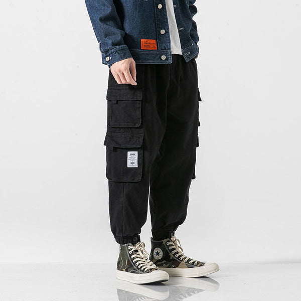 Pantalones Militares Tapered de Algodón Japonés para Hombre
