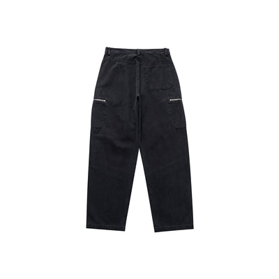 Pantalones de Gabardina Pesada Lavados para Hombre - Corte Versátil - Image 4