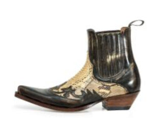 Botas Cortas Retro Tonos Quemados