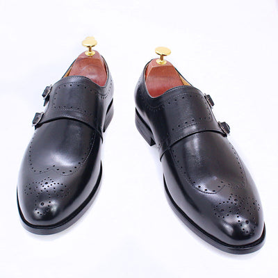 Mocasines de Cuero Premium con Hebillas Dobles para Hombre - Image 8