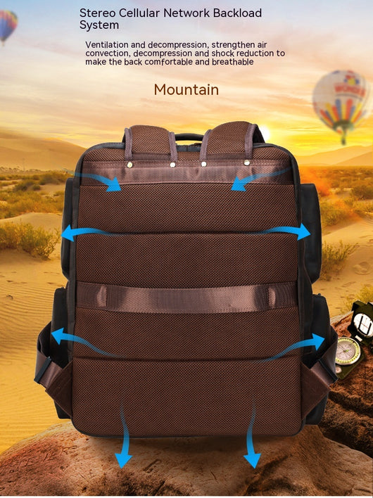Mochila de Viaje en Cuero Crazy Horse Retro 17 Pulgadas - Backpack de Cuero Premium para Hombre - Image 7