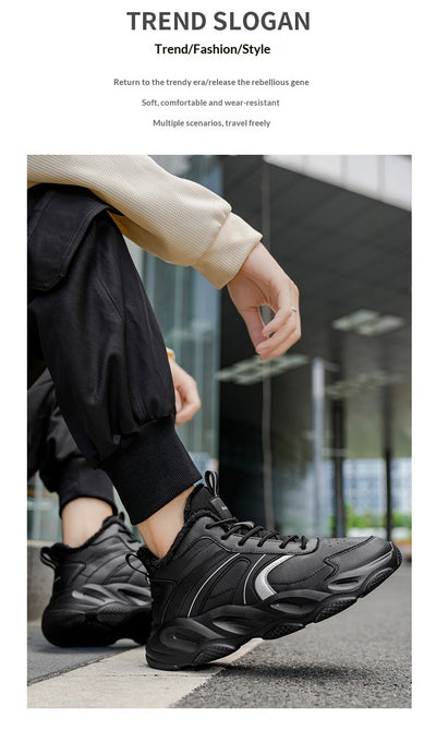Zapatos de Algodón Gruesos para Hombre - Comodidad Casual y Deportiva - Image 22