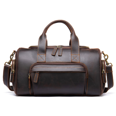 Bolsa de Viaje Cuero Genuino Estilo Retro - Equipaje de Mano Grande para Hombre - Image 12