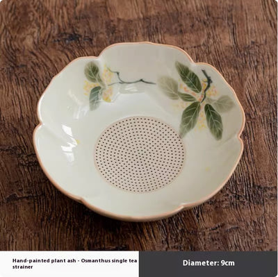 Colador de Té Cerámica Pintado a Mano - Accesorios Premium para Té de Osmanto - Image 3