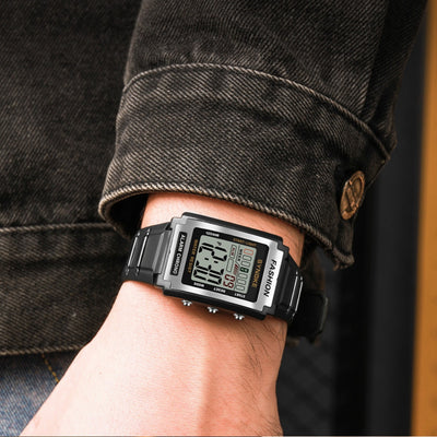 Reloj Deportivo Retro Rectangular Resistente al Agua con Pantalla Luminosa - Image 2
