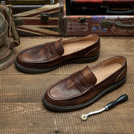 Mocasines de Cuero con Sistema de Un Pedal para Hombre - Comodidad Casual - Image 13
