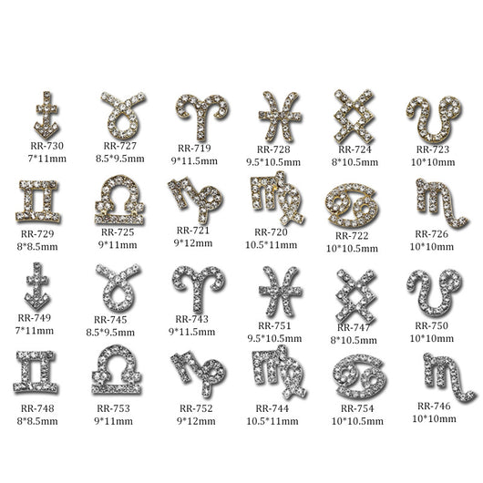 Accesorios de Nail Art 3D con los Doce Signos del Zodiaco - Image 4