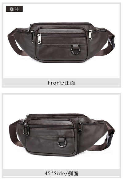 Bolsa Pecho Cuero Multifuncional para Hombre con Correa Cruzada - Image 14